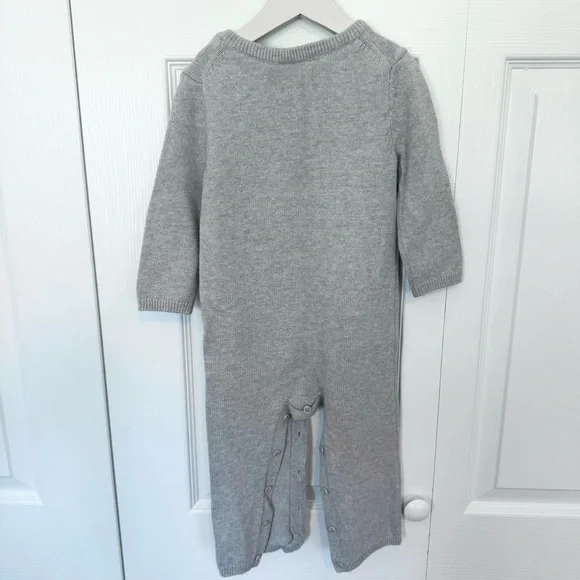 BABY GAP Gray Mickey Mouse Kids Sweater Bodysuit 18-24 months - Picture 3 of 6